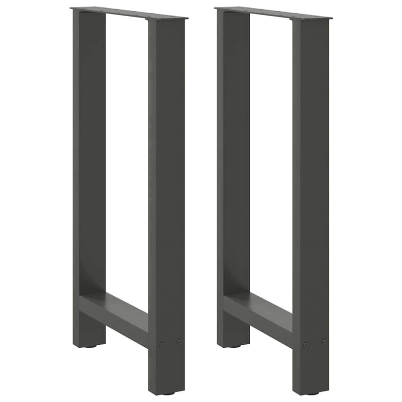 Coffee Table Legs Anthracite 2 pcs 40x(90-91) cm Steel