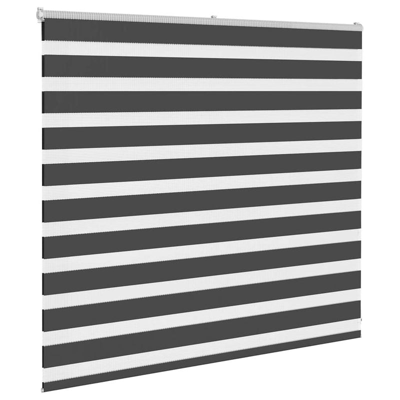 Zebra Blind Black 155x100 cm Fabric Width 150.9 cm Polyester