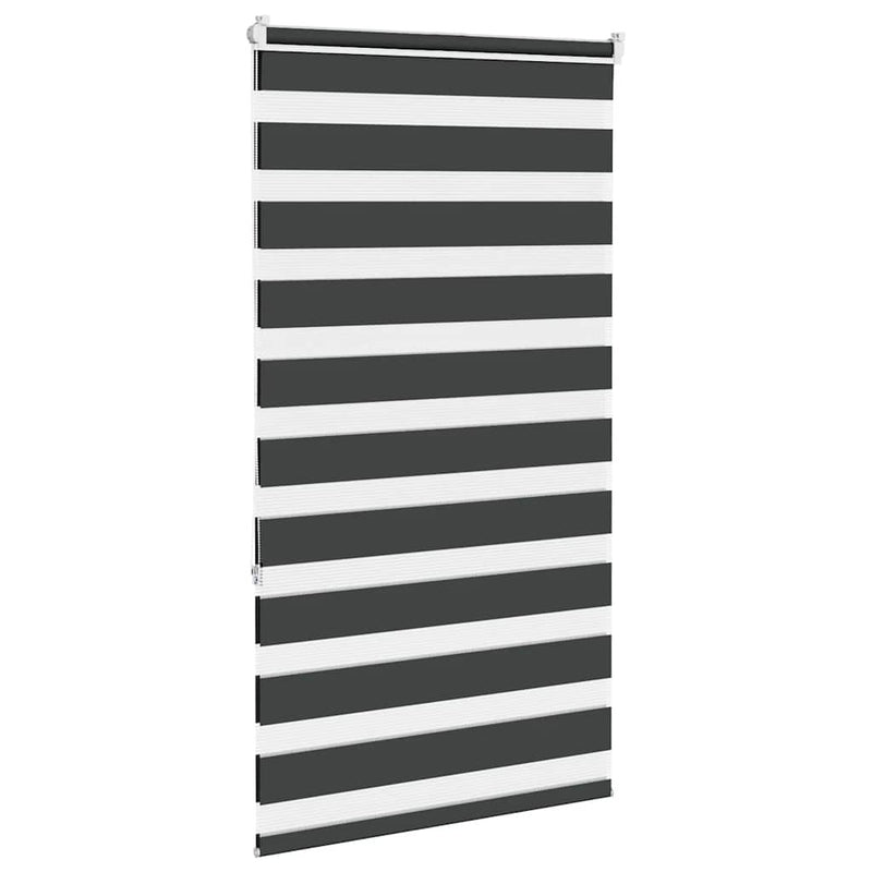 Zebra Blind Black 75x150 cm Fabric Width 70.9 cm Polyester