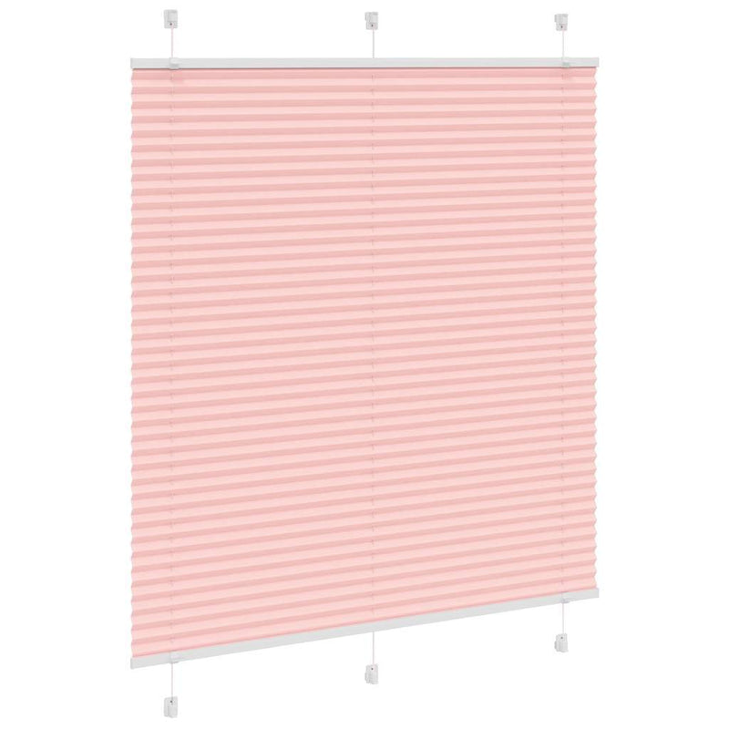 Pleated Blind Pink 115x100 cm Fabric Width 114.4 cm Polyester