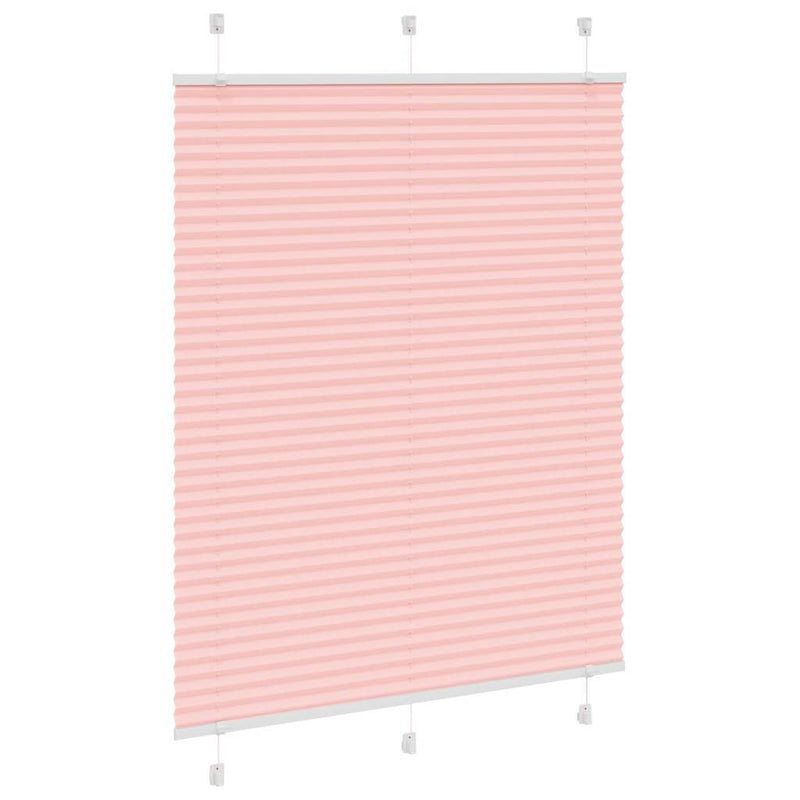 Pleated Blind Pink 110x150 cm Fabric Width 109.4 cm Polyester