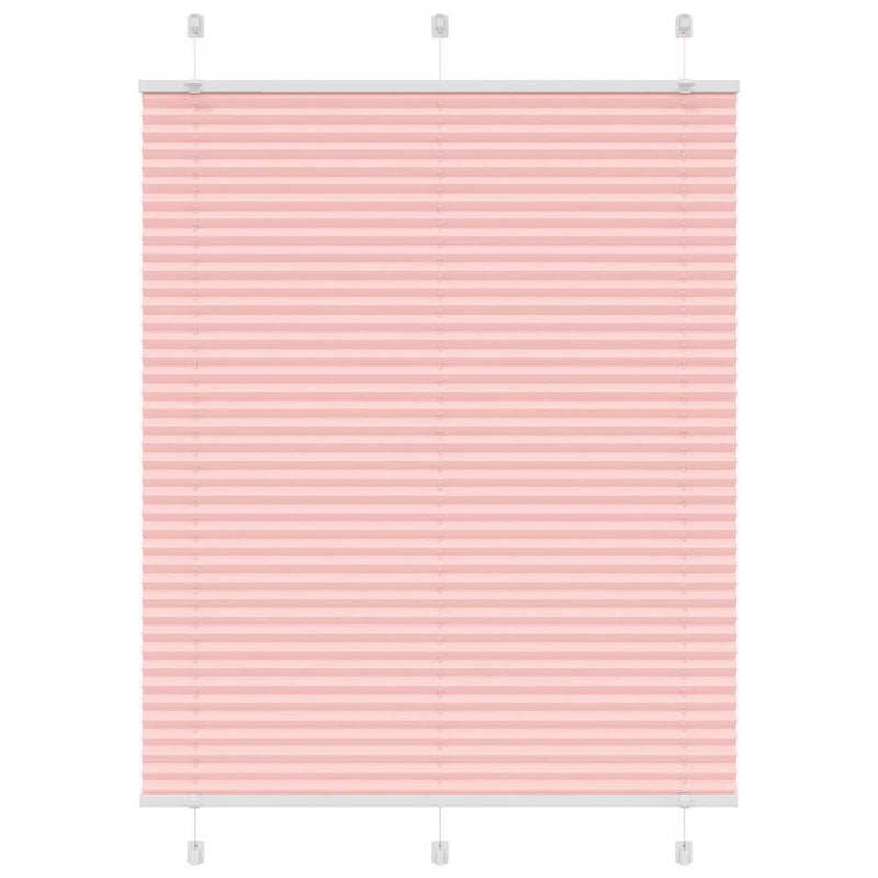 Pleated Blind Pink 110x150 cm Fabric Width 109.4 cm Polyester