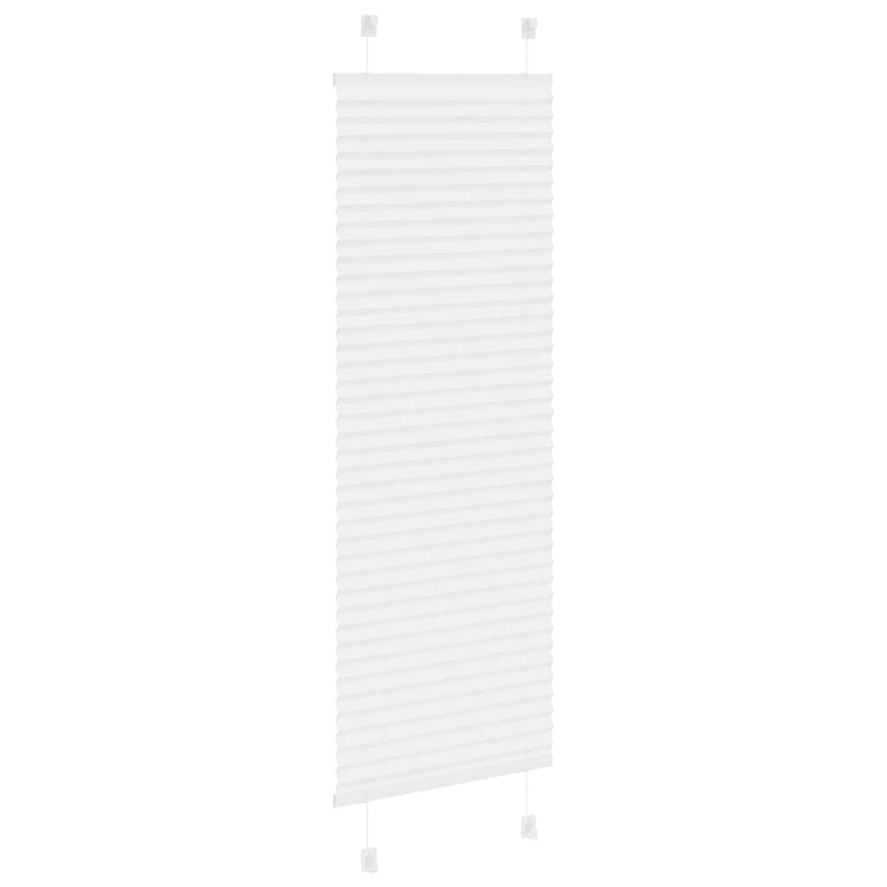 Pleated Blind White 50x100 cm Fabric Width 49.4 cm Polyester