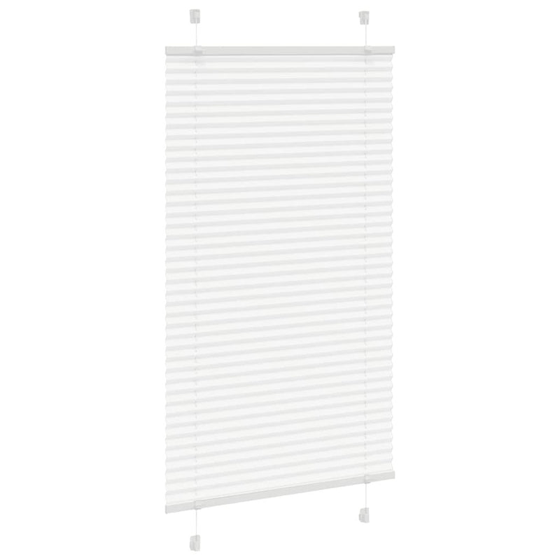 Pleated Blind White 80x150 cm Fabric Width 79.4 cm Polyester