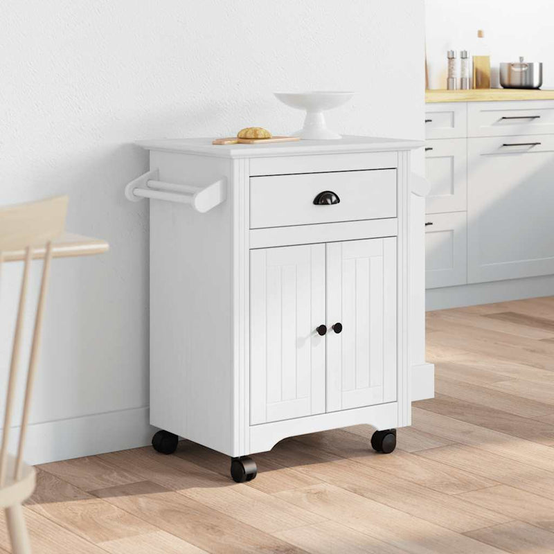 Kitchen Trolley BODO White 72x45x80 cm