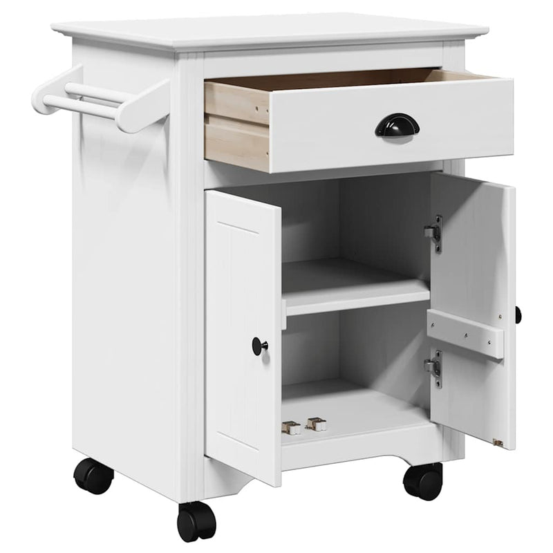 Kitchen Trolley BODO White 72x45x80 cm