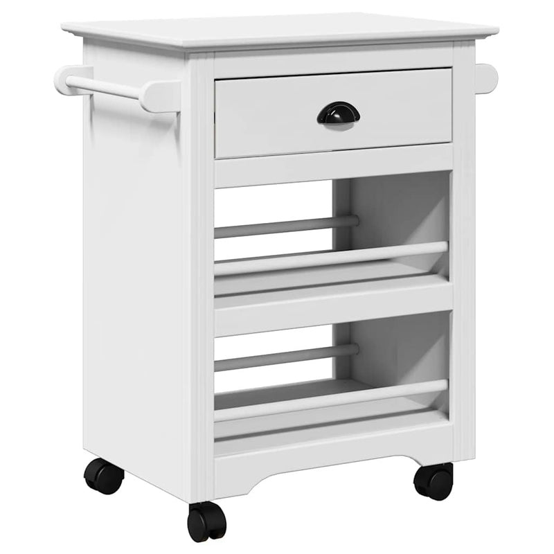 Kitchen Trolley BODO White 67.5x45x80 cm