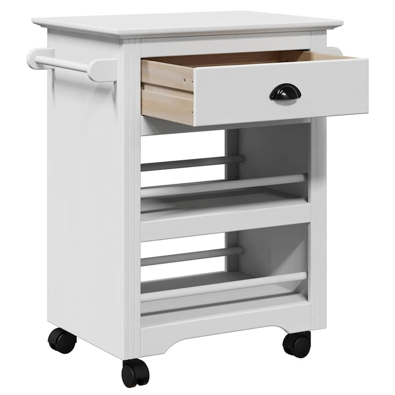 Kitchen Trolley BODO White 67.5x45x80 cm