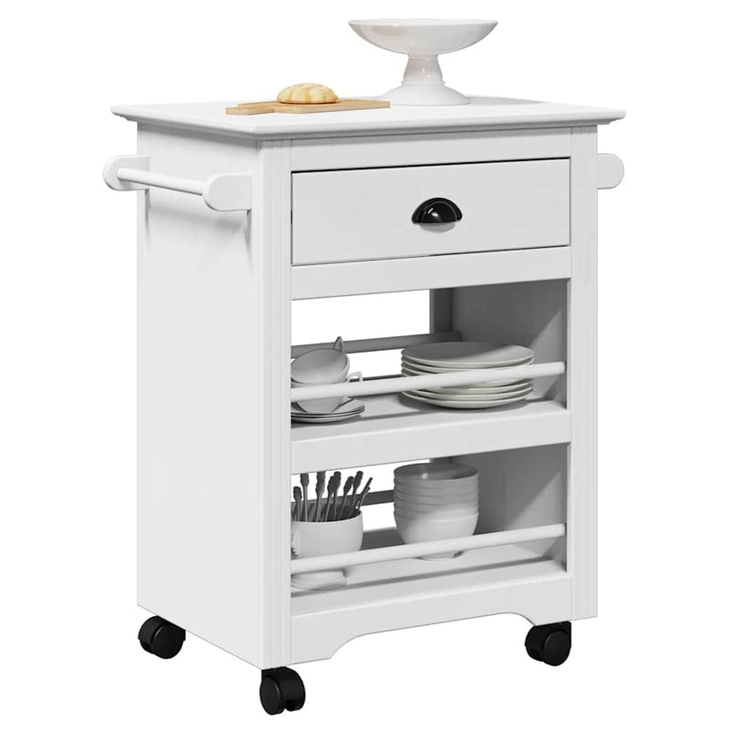 Kitchen Trolley BODO White 67.5x45x80 cm