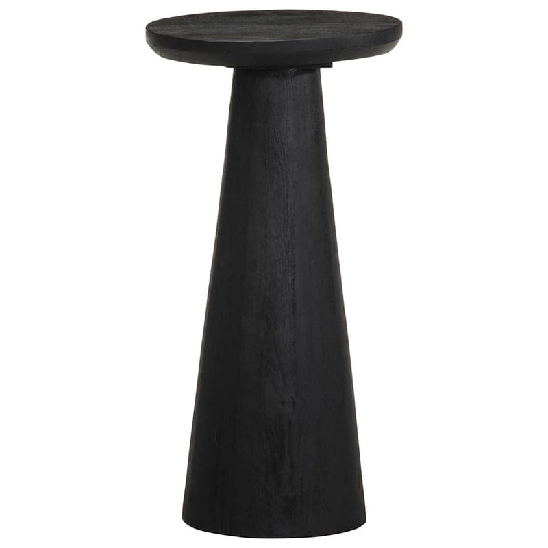 Side Table Black 30x60 cm Solid Wood Mango