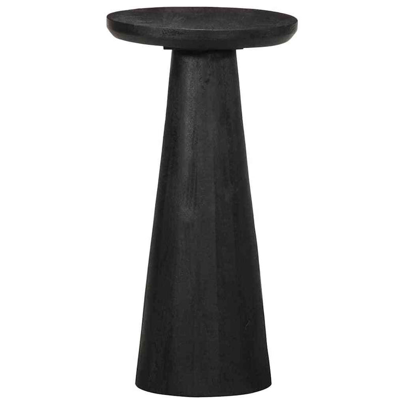 Side Table Black 30x60 cm Solid Wood Mango