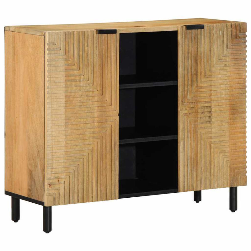 Sideboard Brown 90x33x75 cm Solid Wood Mango