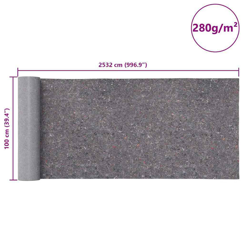 Non-slip Painter Fleece 2532 cm 280 g/m Grey