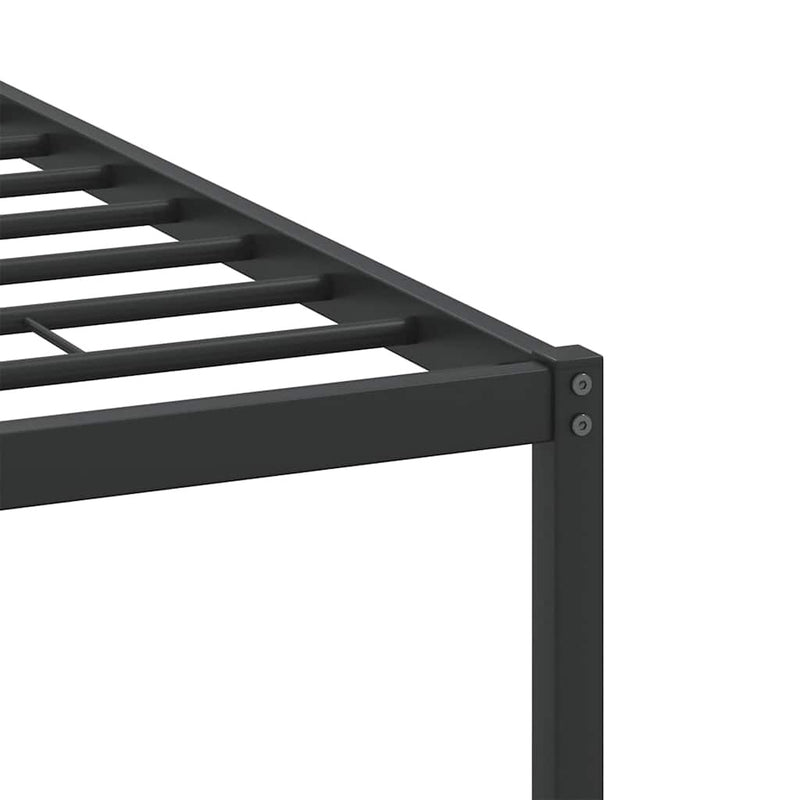 Bed Frame without Mattress Smoked Oak 140x200 cm Engineered Wood