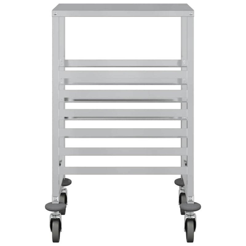 Tray Trolley with 6 GN Containers 39x55x87 cm Stainless Steel