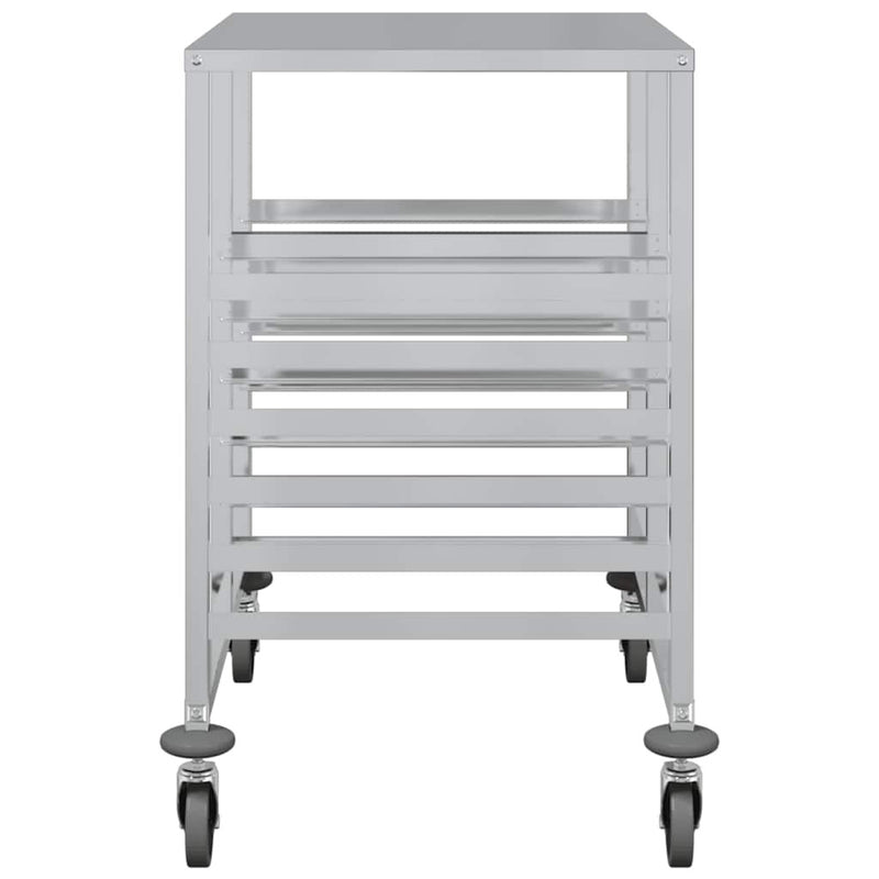 Tray Trolley with 12 GN Containers 75x55x87 cm Stainless Steel