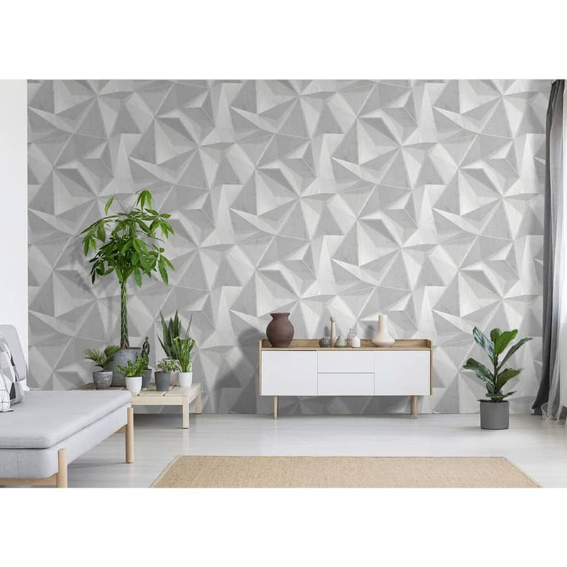 DUTCH WALLCOVERINGS Wallpaper Onyx Light Grey