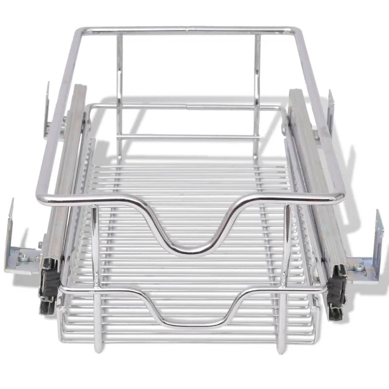 Pull-Out Wire Baskets 2 pcs Silver 300 mm