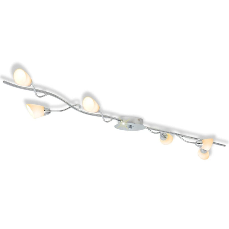 vidaXL Ceiling Lamp with 6 LED Bulbs G9 240 W