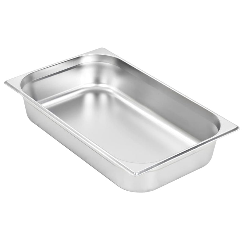 Gastronorm Containers 4 pcs GN 1/1 100 mm Stainless Steel