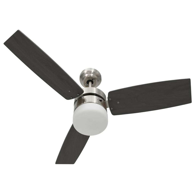 Ceiling Fan with Light and Remote Control 108 cm Dark Brown