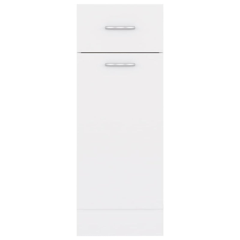 Drawer Bottom Cabinet White 30x46x81.5 cm Engineered Wood