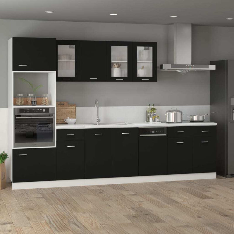 Drawer Bottom Cabinet Black 80x46x81.5 cm Engineered Wood