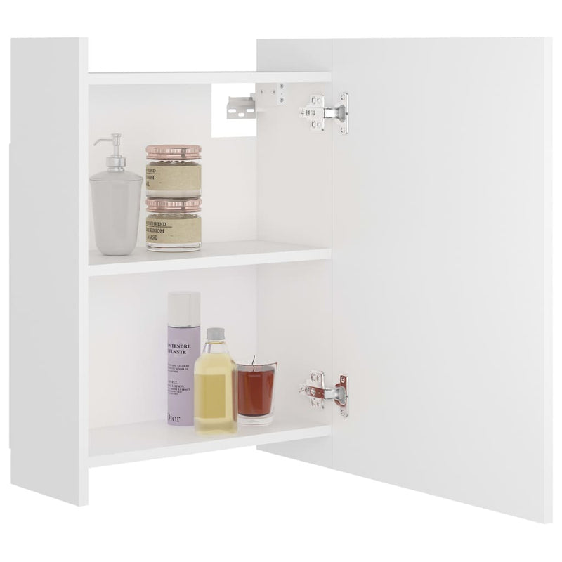 Bathroom Mirror Cabinet White 62.5x20.5x64 cm Engineered Wood