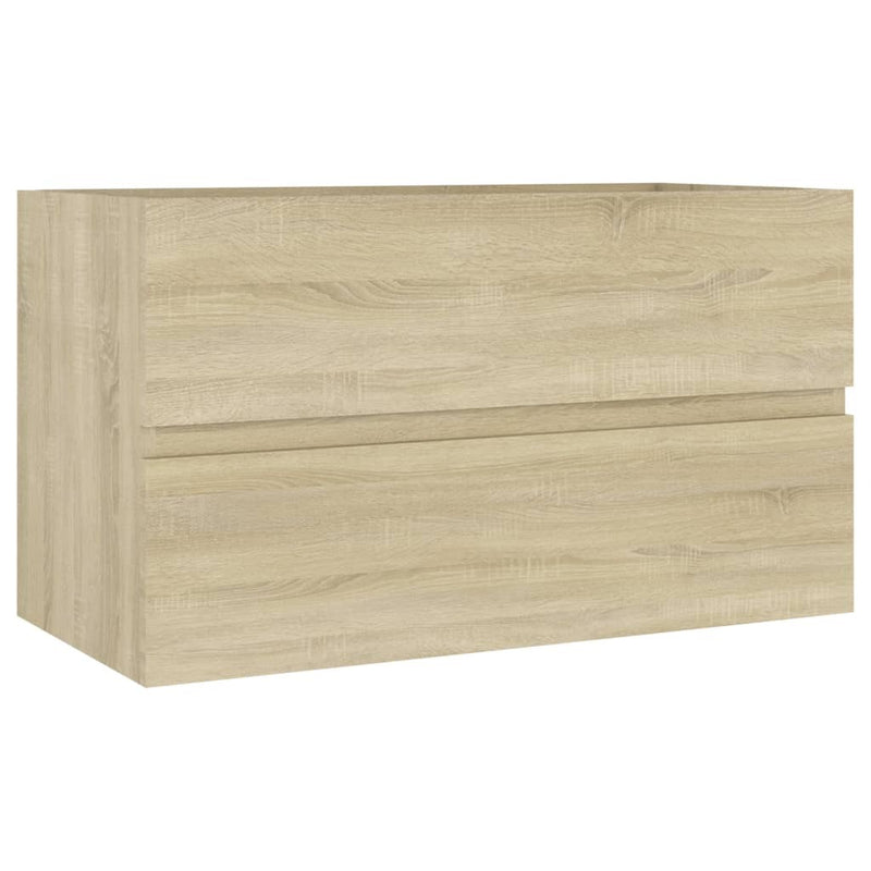 Sink Cabinet Sonoma Oak 80x38.5x45 cm Engineered Wood