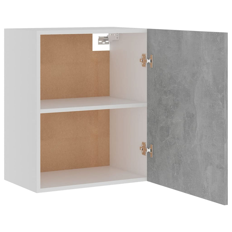 Hanging Cabinets 2 pcs Concrete Grey 50x31x60 cm Engineered Wood