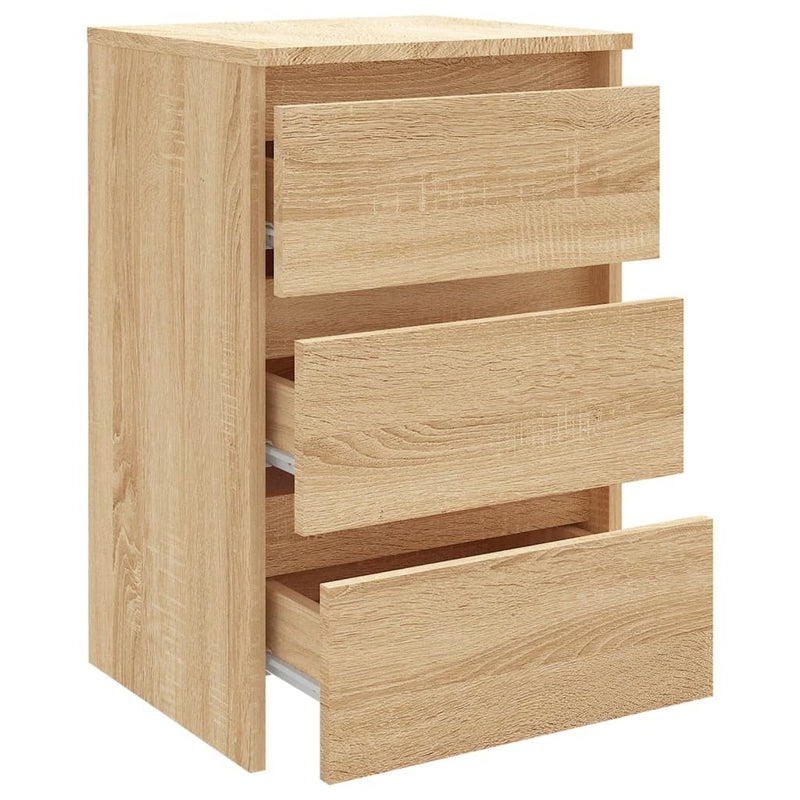 Bed Cabinet Sonoma Oak 40x35x62.5 cm Engineered Wood