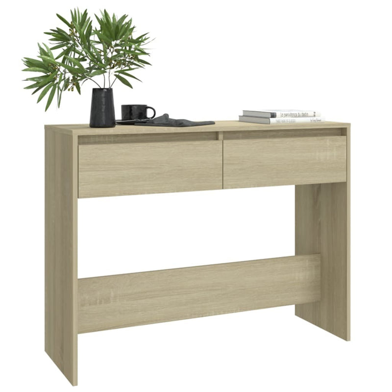 Console Table Sonoma Oak 100x35x76.5 cm Engineered Wood