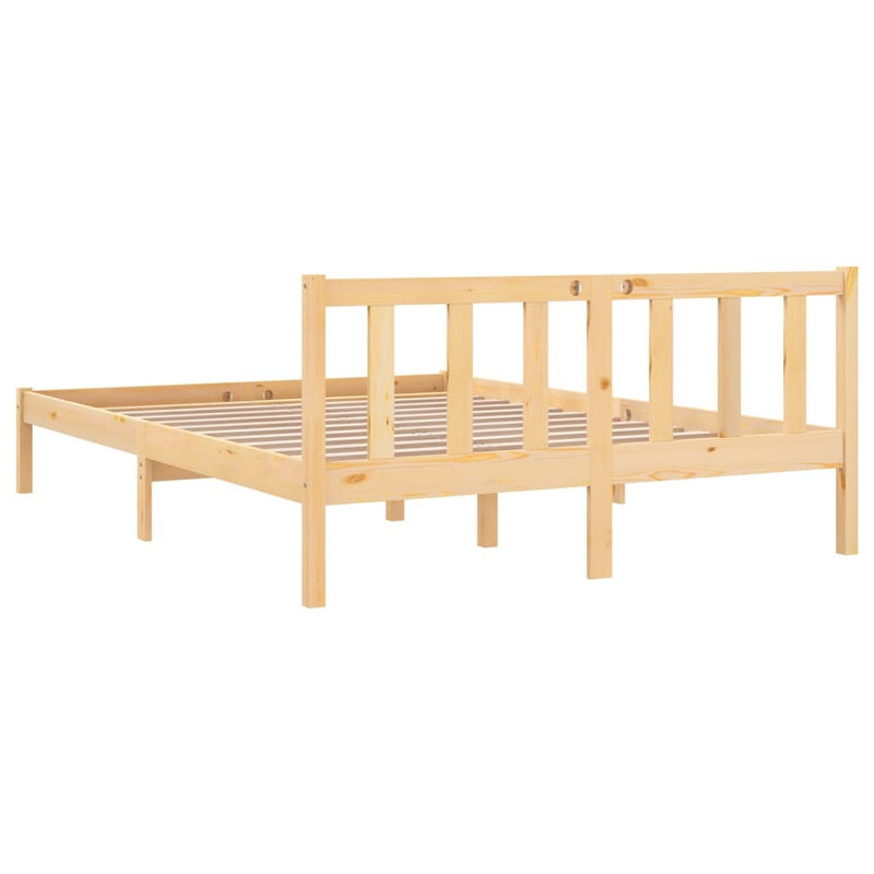 Bed Frame without Mattress Solid Wood Small Double