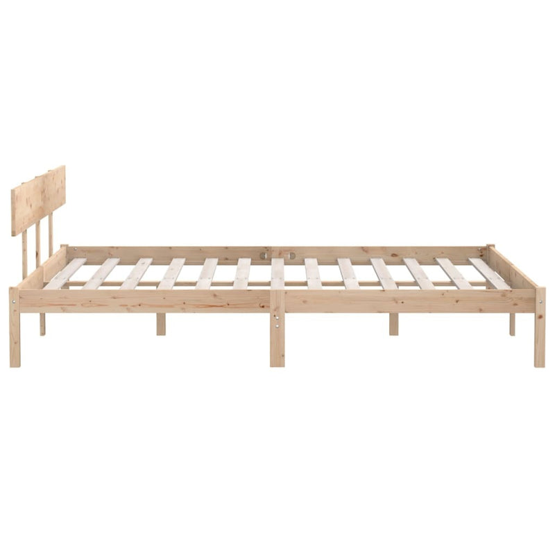 Bed Frame without Mattress Solid Wood Super King