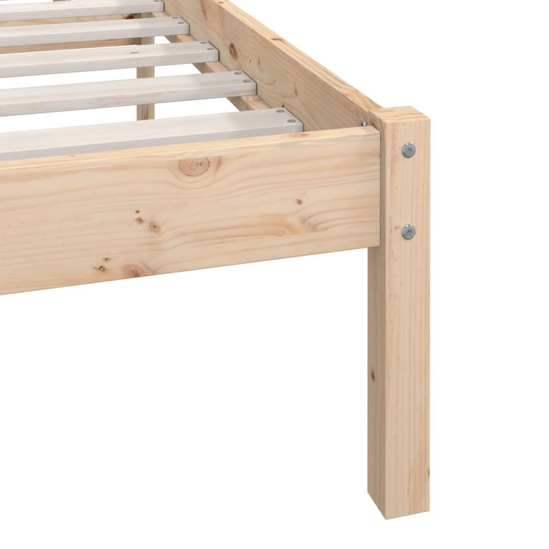 Bed Frame without Mattress Solid Wood Super King