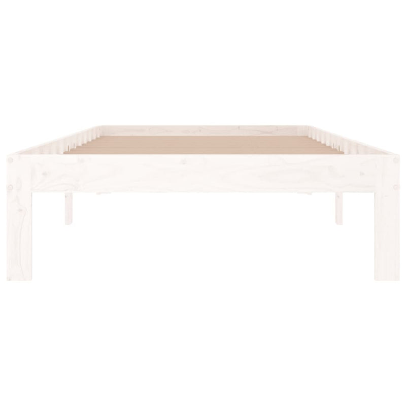 Bed Frame without Mattress White 90x190cm Single