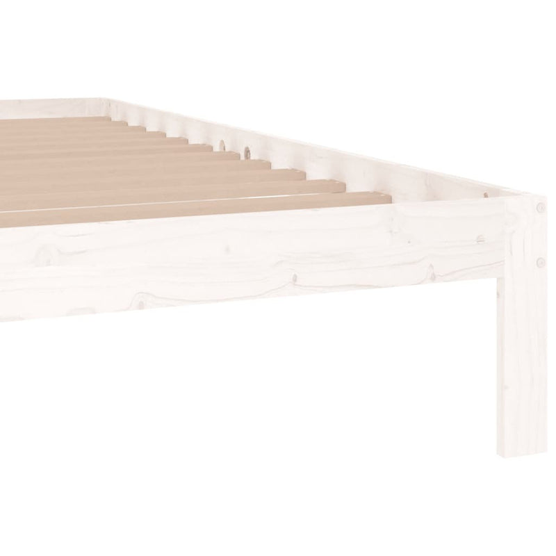 Bed Frame without Mattress White 180x200cm Super King Size