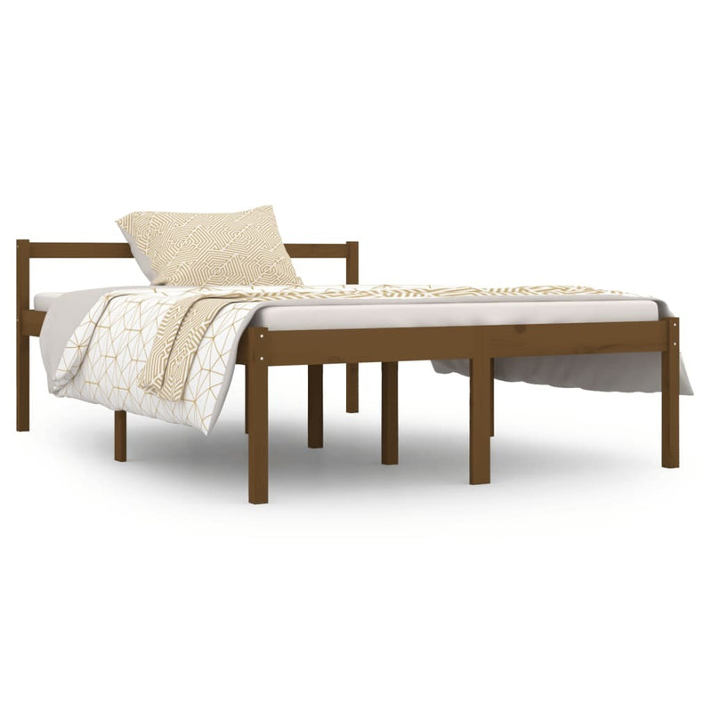 Senior Bed without Mattress Honey Brown 135x190cm Double