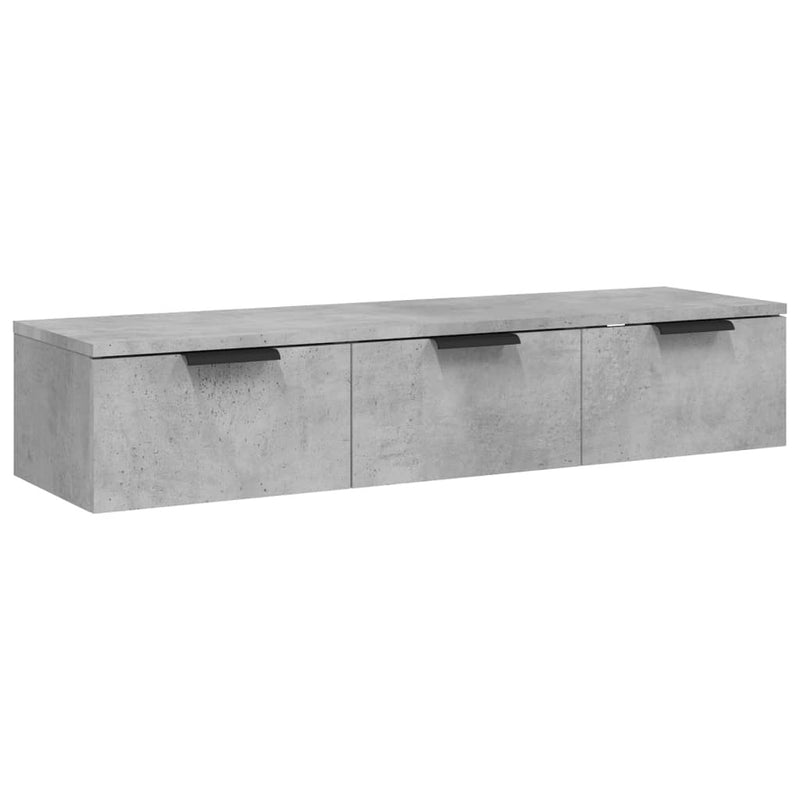 Wall Cabinet Concrete Grey 102x30x20 cm Engineered Wood