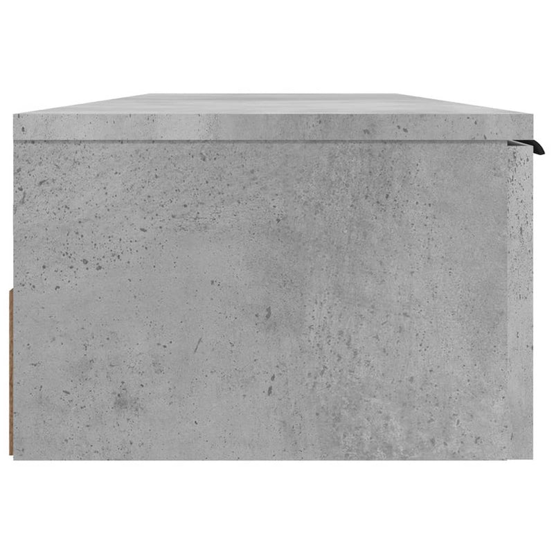 Wall Cabinet Concrete Grey 102x30x20 cm Engineered Wood