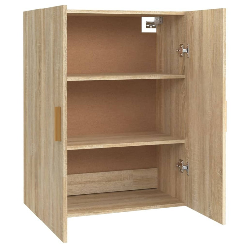 Hanging Wall Cabinet Sonoma Oak 69.5x34x90 cm