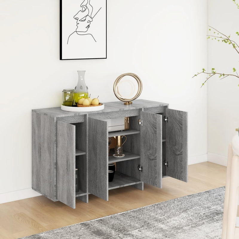 Sideboard Grey Sonoma 120x41x75 cm Engineered Wood