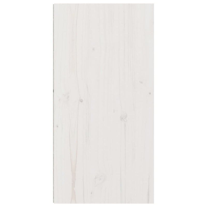 Wall Cabinet White 30x30x60 cm Solid Wood Pine