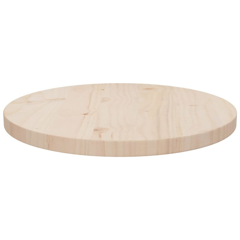 Table Top 40x2.5 cm Solid Wood Pine