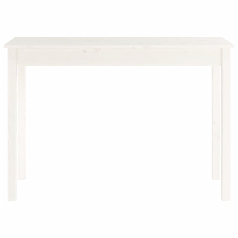 Console Table White 110x40x75 cm Solid Wood Pine