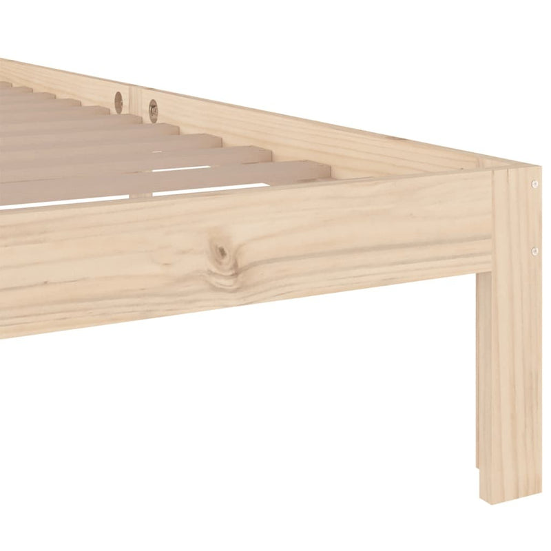 Bed Frame without Mattress Solid Wood 90x200 cm