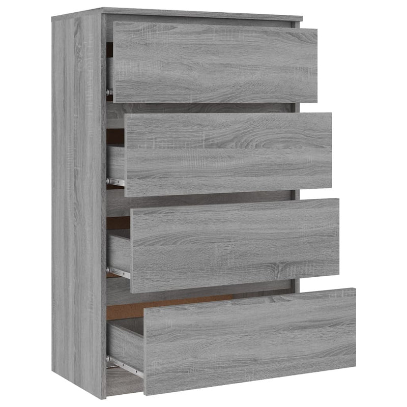 Sideboard Grey Sonoma 60x35x98.5 cm Engineered Wood