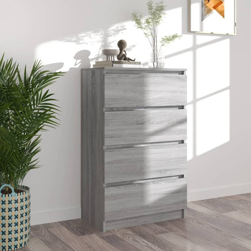 Sideboard Grey Sonoma 60x35x98.5 cm Engineered Wood