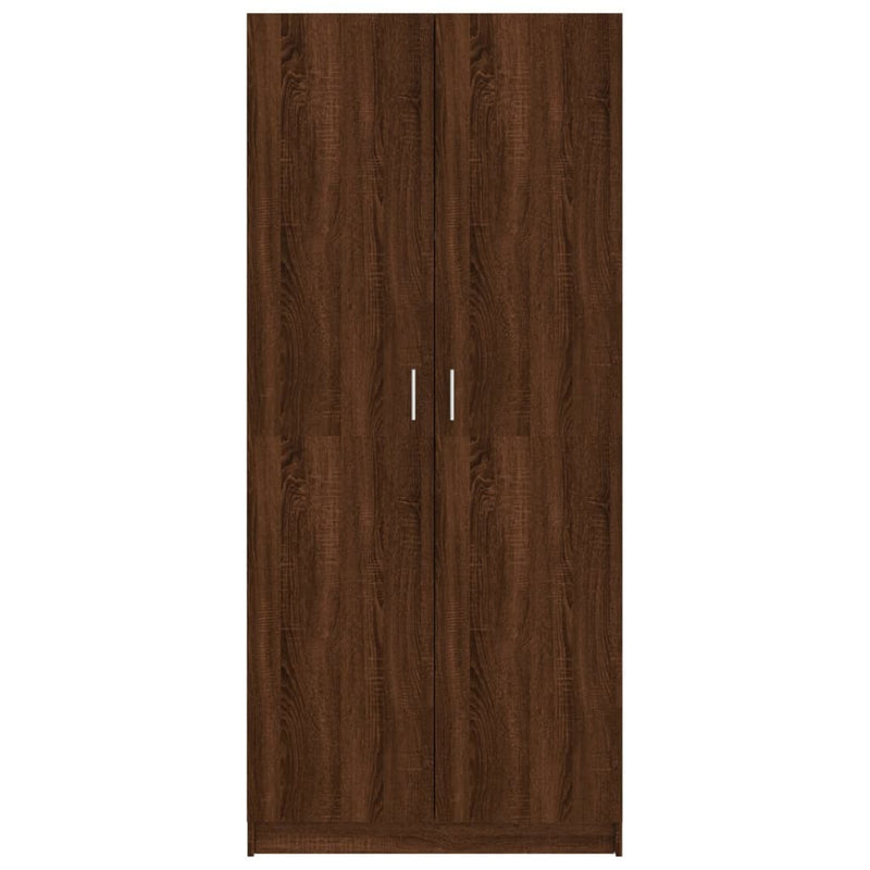 Wardrobe Brown Oak 80x50x180 cm Engineered Wood