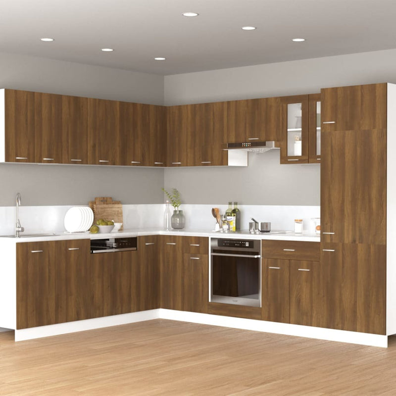 Hanging Cabinet Brown Oak 60x31x40 cm Engineered Wood